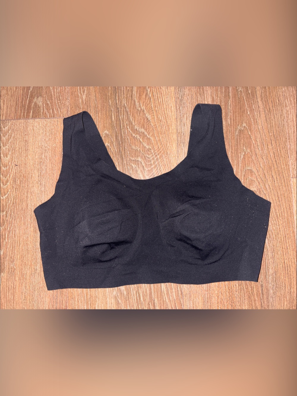 Seamless black AERIE SMOOTHIEZ XL  Black Wireless Bra with removable pads